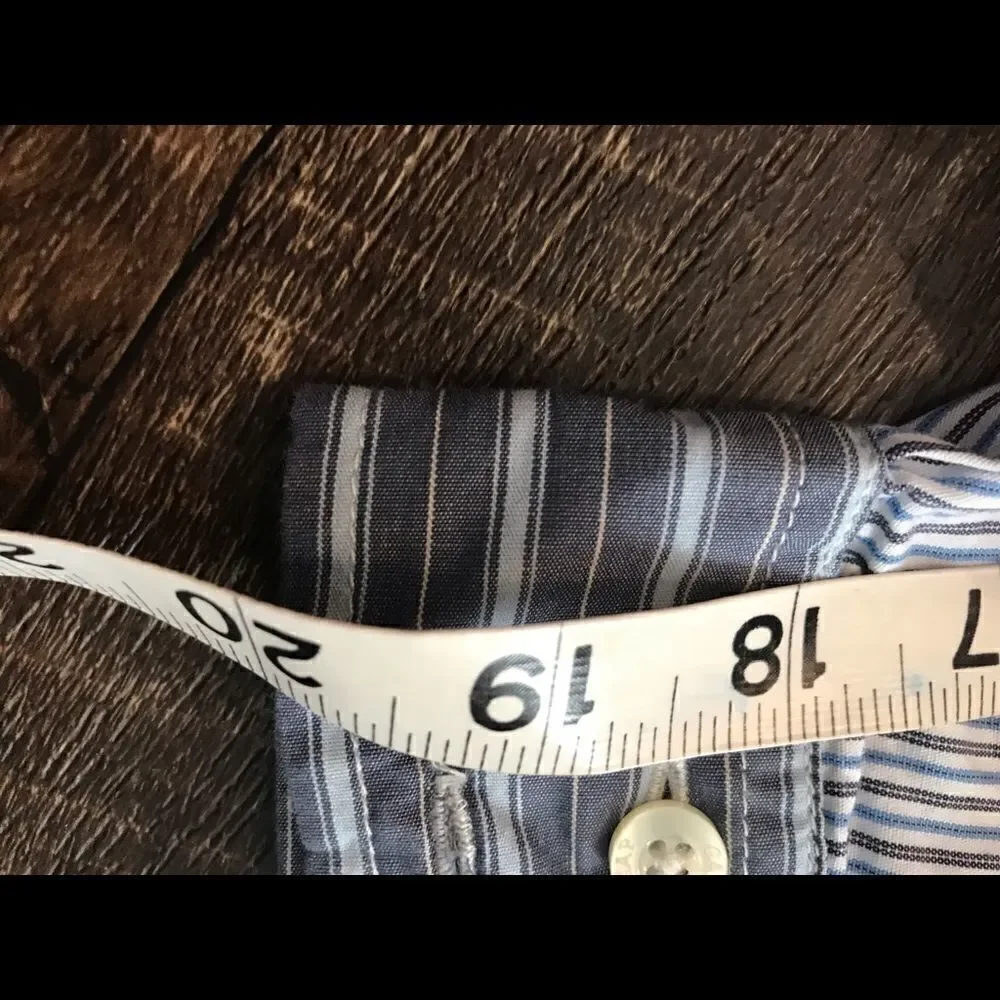 Gap Boys Long Sleeve Blue Dress Shirt Size Large